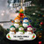 Custom Snowman Family Ornament, Personalized Christmas Ornament with Names