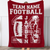 Personalized Football Blanket, Custom Name and Number for Football Player