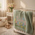 Custom Embroidered Name Blanket with Butterflies and Wildflowers for Newborn Custom Embroidered Name Blanket with Butterflies and Wildflowers for Newborn