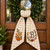 Personalized Fall Wreath Sash, Pumpkin Door Bow With Monogram
