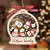 Bulk Discount Custom Snowman Family Shaker Ornament