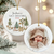 Personalized Baby's First Christmas Ornament 2026, Baby Shower Photo Keepsake