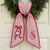Personalized Christmas Wreath Sash, Santa Monogram Ribbon Personalized Christmas Wreath Sash, Santa Monogram Ribbon
