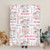 Personalized Cute Pink Blue Floral Elephant Blanket Personalized Cute Pink Blue Floral Elephant Blanket