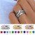 Birthstone Ring Set | Stackable Personalized Name Rings Birthstone Ring Set | Stackable Personalized Name Rings