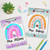 Personalized Teacher Appreciation Gifts, Custom Rainbow Teacher Clipboard Personalized Teacher Appreciation Gifts, Custom Rainbow Teacher Clipboard