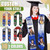 Custom Graduation Stole with photos, Your School Colors Personalized Stole