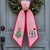 Custom Christmas Wreath Sash, Personalized Santa Hat Monogram Bow Custom Christmas Wreath Sash, Personalized Santa Hat Monogram Bow