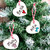Personalised Christmas decoration, rabbit Christmas decoration