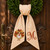 Thanksgiving Wreath Sash, Personalized Pumpkin Monogram Door Sash