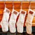 Personalized Cable Knit Stockings for Christmas, Stockings with Leather Patch Personalized Cable Knit Stockings for Christmas, Stockings with Leather Patch