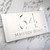 Laser Cut Matt White & Silver Mirror Floating House Signs Door Address Laser Numbers Plaque