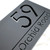 Laser Cut Matt Dark Gray Anthracite & Black Mirror Floating House Sign