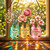 Personalized Generations Floral Jar Suncatcher with Name, Mom Grandma Great Grandma Flower