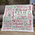 Holiday Repeating Name Personalized Plush Fleece Blanket