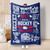 Hockey Blanket - Best Hockey Player Ever Fleece Sherpa Throw Hockey Blanket - Best Hockey Player Ever Fleece Sherpa Throw
