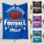 Personalized Football Blanket - Customized Name & Team Design Personalized Football Blanket - Customized Name & Team Design