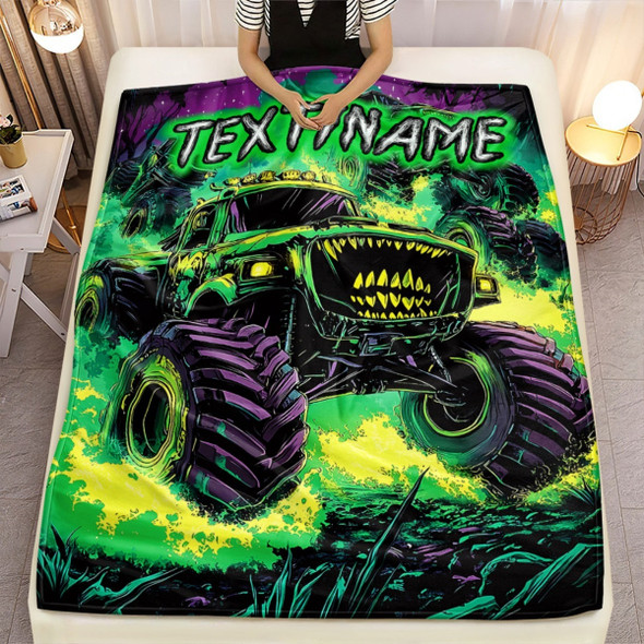 Vehicle Custom Name Portable Blanket