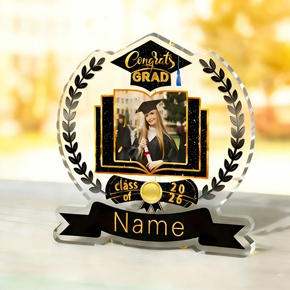 Personalized Graduation Diploma - Custom Name & Photo Acrylic Certificate Suitable
