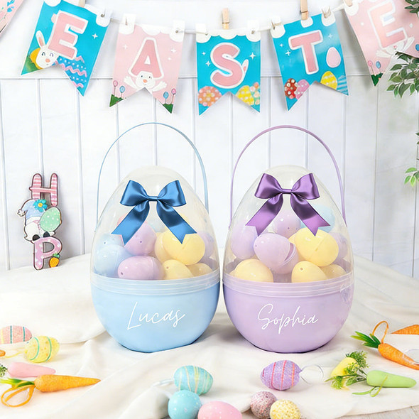 Personalised Giant Fillable Easter Egg - 30 Smaller Eggs Included