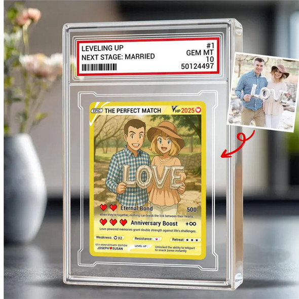 Personalized Poke Love Acrylic Card