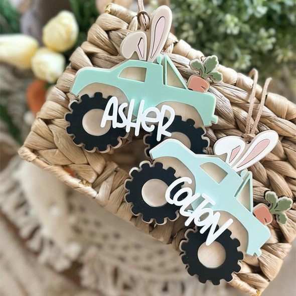 Monster Truck Easter Tag, Easter Basket