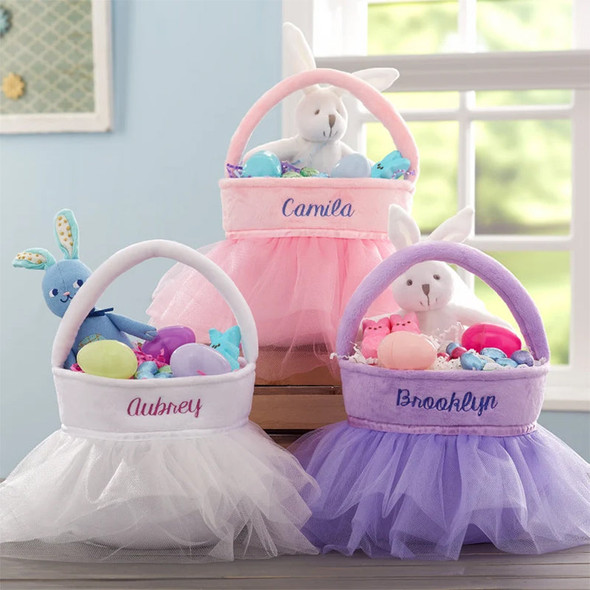 Personalized Purple Easter Basket