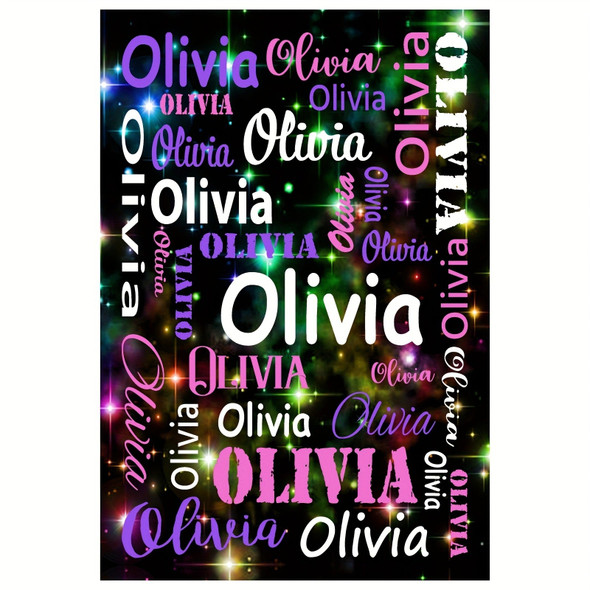 Personalized Starry Sky Flannel Pet Blanket with Name