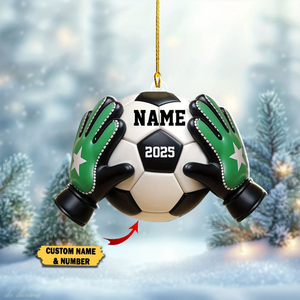 Personalized Soccer Ornament