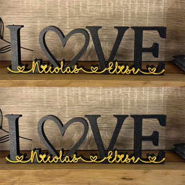 Personalized Word LOVE  First Names - Choice of Colors