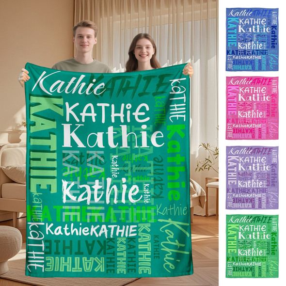 Blanket Personalized Flannel Throw Blanket for Son Daughter