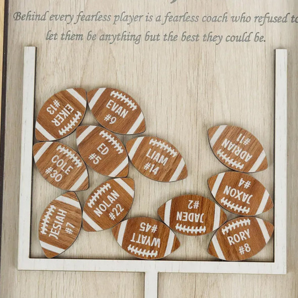 Personalized Football Coach Thank You Gift, Football Coach Shaker Sign
