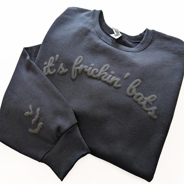 Halloween Puff Sweatshirt It's Frickin' Books