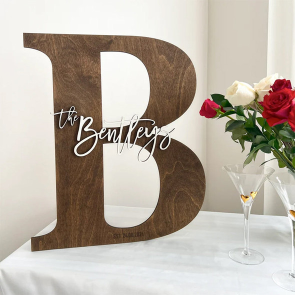 Wooden Letter Guestbook a?? Unique Wedding Sign Alternative