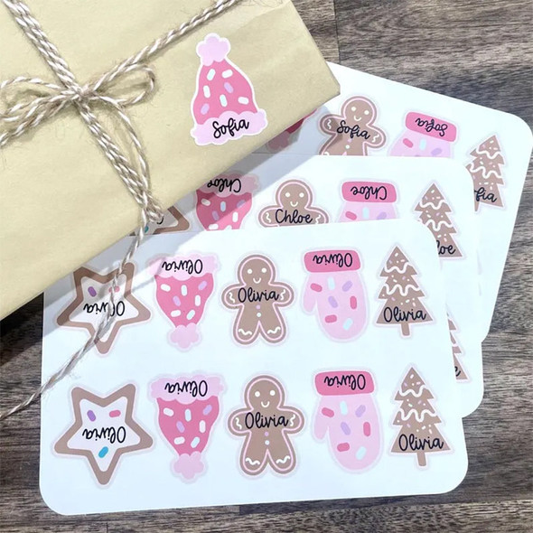 Personalized Christmas Gift Tag Stickers | Sticker Sheets