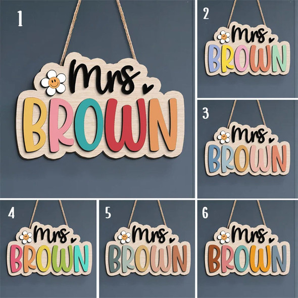 Personalized Teacher Name Sign, Teacher Appreciation Gifts, Custom Teacher Desk Sign
