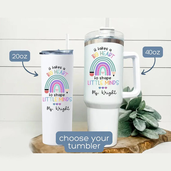 Personalized Teacher Tumbler Custom 40oz Teacher Tumbler