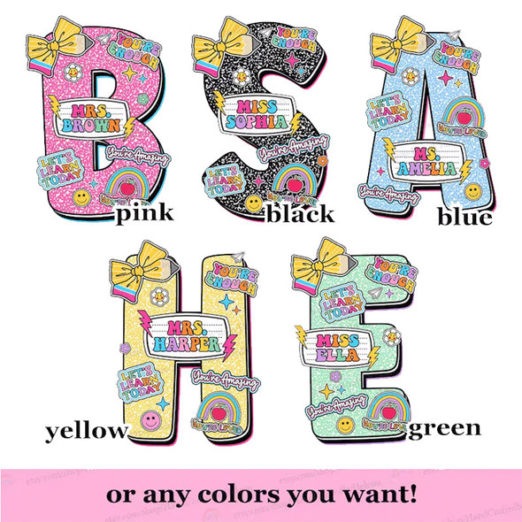 Personalized Teacher Shirt, Back To School Shirt