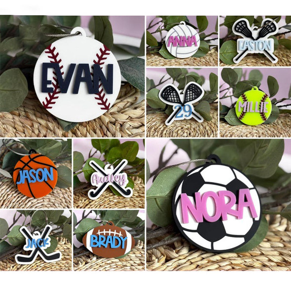 Personalized Sports Bag Tag