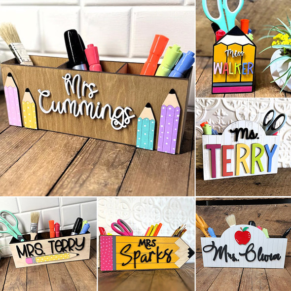 Teachera??s Gift Pencil Holder Desk Organizer