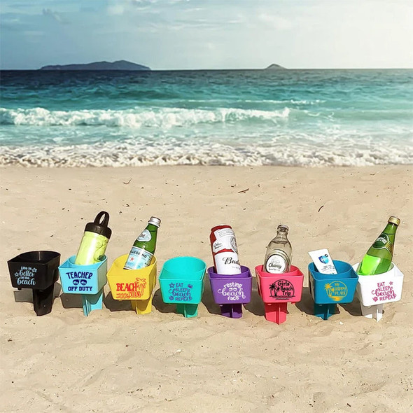 Beach Cup & Phone Holder | drink sand personalized graduation bride gift