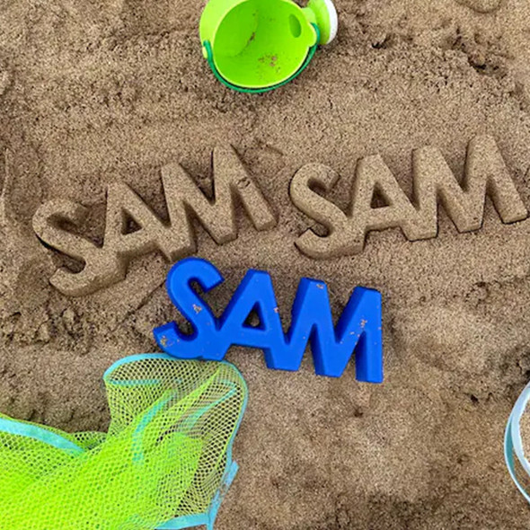Personalized Sand Mold a?¡é Custom Name in Any Color