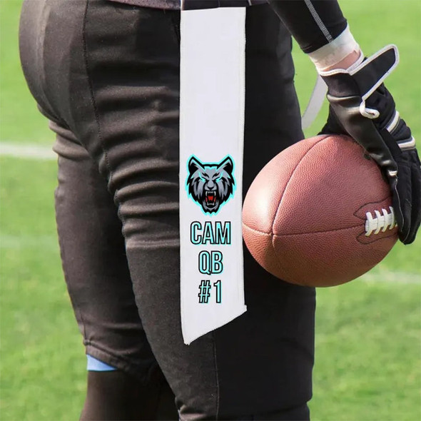 Sports streamer towel personalized for player   towel custom streamer
