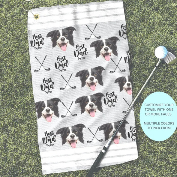 Custom Golf Towel With Kids Photo, Kids Golf Rag