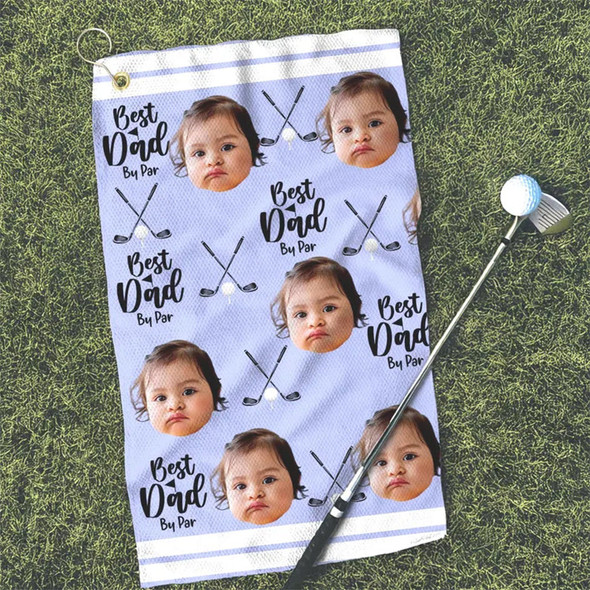 Custom Golf Towel With Kids Photo, Kids Golf Rag