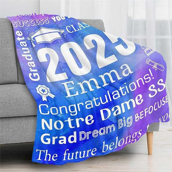 Personalized Graduation Blankets Graduation Gift