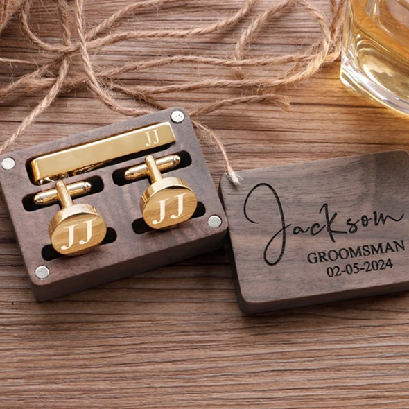 Groomsmen Cufflinks, Groomsmen Gifts, Personalized Cufflinks for Men