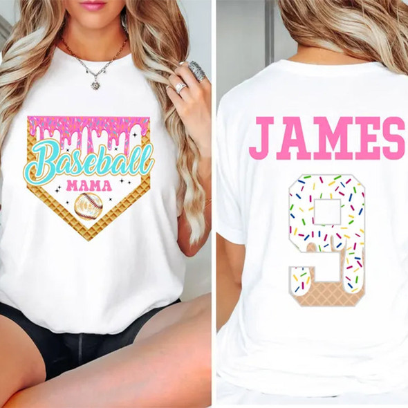 Custom Baseball Drip Mama Shirt, Team Mom T Shirt