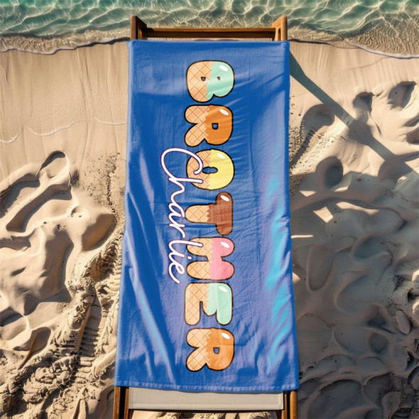 Family Matching Beach Towels, Personalized Family Gift