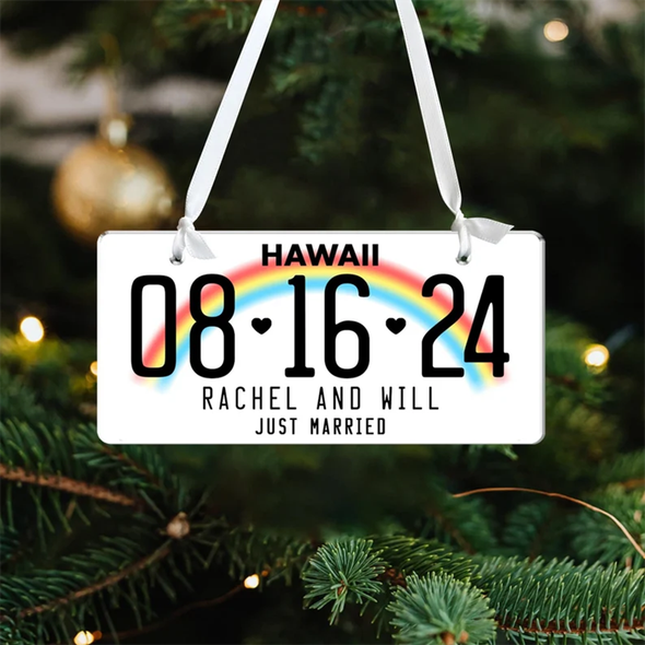 Personalized Married License Ornament, Custom Drivers License Ornament